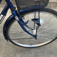 ママチャリ　26インチ　オートライト　ネイビーの画像