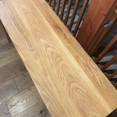 無印良品 木製 ベンチ ダイニングベンチ 天然木 タモ材 の画像