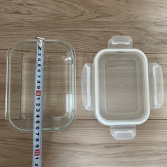 耐熱ガラス保存容器 長方形　３個セットの画像
