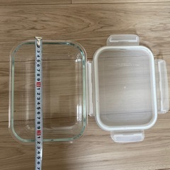 耐熱ガラス保存容器 長方形　３個セットの画像