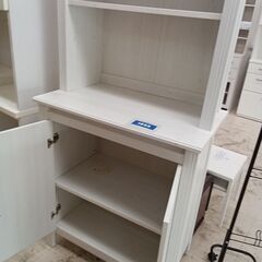 リユースのサカイ栃木店★ジモティ割あり★ IKEA レンジ台 ホワイト W80×D47.5×H190 クリーニング済み TC11344の画像