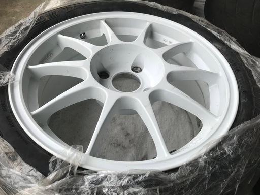 軽量☆美品☆ENKEI エンケイ ES-TARMAC ESターマック 16インチ 8J OFF +43 PCD 114.3 4H 225/45R16 Sタイヤ インテグラ シルビア マークⅡ