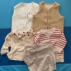 ベビー服 80 秋冬 女の子 まとめ売りの画像