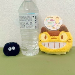 新品　となりのトトロ　ネコバスループタオルとまっくろくろすけのよ...