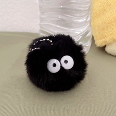 新品　となりのトトロ　ネコバスループタオルとまっくろくろすけのようなキーホルダーの画像