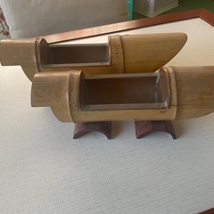 竹製　花入れ2個セットの画像