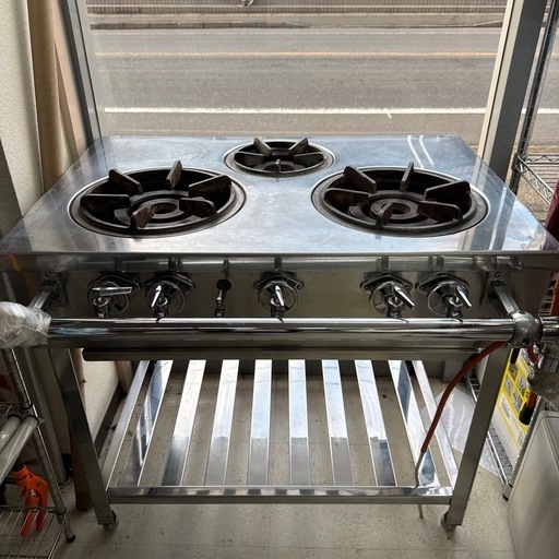 ?ビッグワンセール開催予告?【業務用厨房機器3口ガステーブル】　21000円