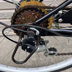 GRAPHIS ２６インチ 折りたたみシティサイクル 6段変速 GR-CITY-OT-26BK　自転車の画像