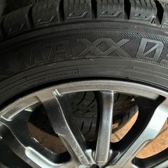 バリ山　イボ付きのスタッドレスアルミセット四本の画像