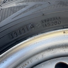 中古スタッドレスタイヤ　 4本　ダンロップ　ウインターマックス　
165R 13 8PRの画像