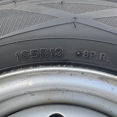中古スタッドレスタイヤ　 4本　ダンロップ　ウインターマックス　
165R 13 8PRの画像