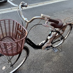 Panasonic 電動アシスト自転車 ダークブラウンの画像