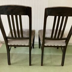 アンティーク家具　木製椅子　２脚セットの画像