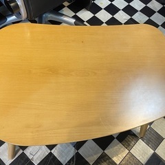 【リサイクルサービス八光】幅90㎝　山善　ビーンズ型こたつテーブル　WBT-9060の画像