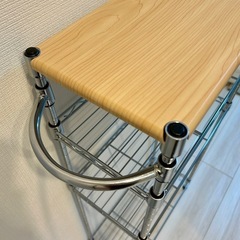 【取引中】スリムラック＊幅20cm＊明るい木目の天板の画像