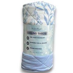 閉店・売り尽くしセール！サットンプレイスコレクション リバーシブル 冷感 ひざ掛け 152cm x 177cm　#21491の画像