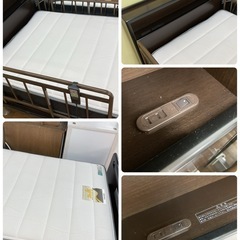 ジモティー限定価格！S755 ⭐ フランスベッド レステックス-N-RE-19C シングル 3モーター 電動ベッド 電動リクライニング 幅110.5cm モデルルーム展示品　の画像