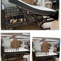 ジモティー限定価格！S755 ⭐ フランスベッド レステックス-N-RE-19C シングル 3モーター 電動ベッド 電動リクライニング 幅110.5cm モデルルーム展示品　の画像