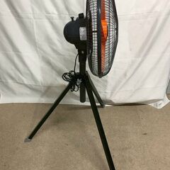 【北見市発】RETZ 45cmPA羽根スタンド工場扇 RL45-PSF 2022年製 黒 (D6653wYM)の画像