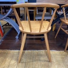 🪑人気🪑無印良品 アームチェア 丸脚 シンプル ナチュラル No.2636 NHの画像