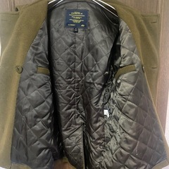 【Y00010】ALPHA INDUSTRIES（アルファインダストリーズ）Pコート　XS(M相当)の画像