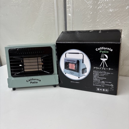 カリフォルニアパティオ カセットガスヒーター BBQグリル ブラック I581 🌈 廃盤品！ 美品！ California Patio カセットガスヒーター アウトドアヒーター ⭐ 動作確認済 ⭐ クリー