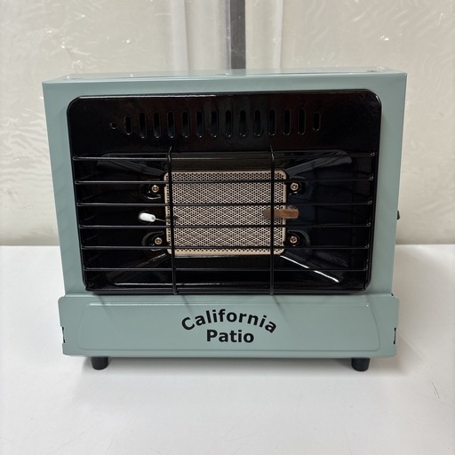 カリフォルニアパティオ レビュー】持ち運び自由・かわいいデザイン I581 🌈 廃盤品！ 美品！ California Patio カセットガスヒーター アウトドアヒーター ⭐ 動作確認済 ⭐ クリー