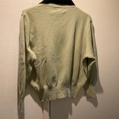 婦人セーター　毛100% 薄緑系の画像