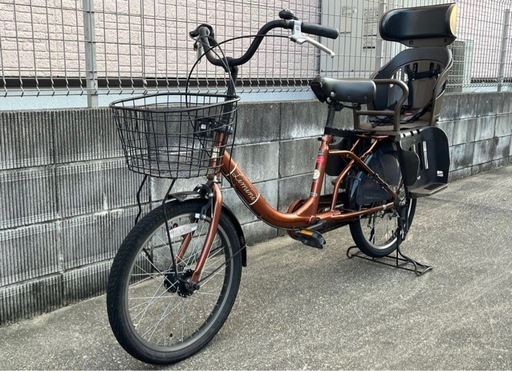 受付終了】非電動子供乗せ自転車limini+ ブラウン (来華) 新大宮の