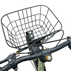  CENTAURi 子供用自転車 グリーン 補助輪付 16インチ 前カゴ付き スタンド無しの画像