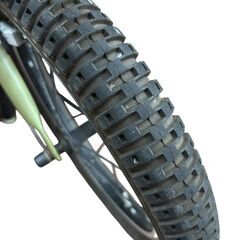  CENTAURi 子供用自転車 グリーン 補助輪付 16インチ 前カゴ付き スタンド無しの画像