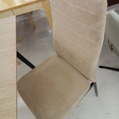 リユースのサカイ栃木店★ジモティ割あり★  ダイニングテーブル ベージュ W75×D75×H76 クリーニング済み TC11349の画像