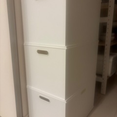 棚付きハンガーラック  扇風機 ヒーター 加湿器 蓋付きbox
の画像