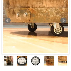 サントリーウイスキー樽　ディスプレイ、テーブルの画像