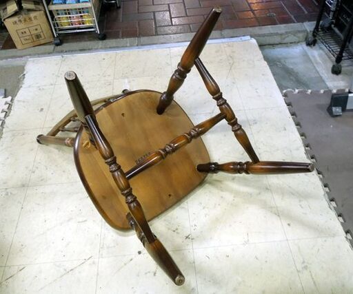 飛騨産業 キツツキマーク ウィンザーチェア 幅43cm ダイニングチェア 椅子 イス アンティーク ヴィンテージ 札幌市 新道東店