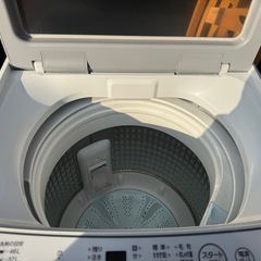 ✨2024年製 AQUA 洗濯機 6.0kg 美品✨ クリアガラストップ の画像