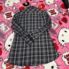 チェック長袖シャツの画像