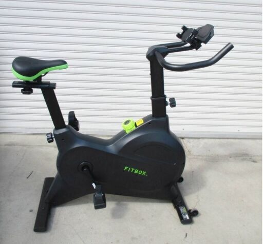 FITBOX　エアロバイク　FBX-001B_01　動作良好　フィットネスバイク　ブラック 負荷8段階調節可能　フィットボックス スピンバイク　168ZS