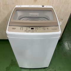212 AQUA 洗濯機　大容量 7キロ　小型　一人暮らし　同棲使用も可能　ガラストップの画像