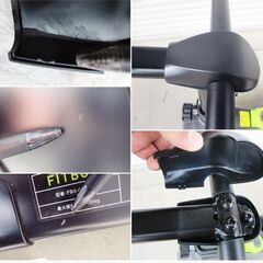 FITBOX　エアロバイク　FBX-001B_01　動作良好　フィットネスバイク　ブラック 負荷8段階調節可能　フィットボックス スピンバイク　168ZSの画像
