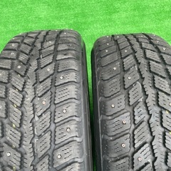 🟥スパイクタイヤ 205/60R16 16インチ スパイクタイヤ＆ホイール 2本！⑩の画像