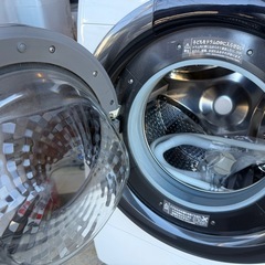 【動作品】SHARP シャープ ドラム式洗濯乾燥機ES-S7F-WL 2021年製 7.0kg の画像