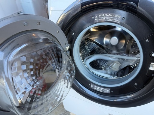 【動作品】SHARP シャープ ドラム式洗濯乾燥機ES-S7F-WL 2021年製 7.0kg