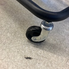 A2510-428 キッチンワゴン 3段 ブラック キャスター付き  キズ汚れ有りの画像