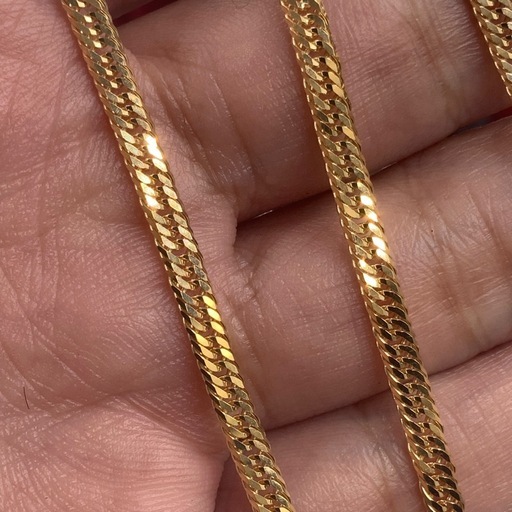 K18 12面トリプル　喜平　ネックレス　10.7g 約42cm