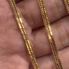 K18 12面トリプル　喜平　ネックレス　10.7g 約42cmの画像