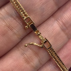 K18 12面トリプル　喜平　ネックレス　10.7g 約42cmの画像