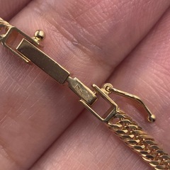 K18 12面トリプル　喜平　ネックレス　10.7g 約42cmの画像