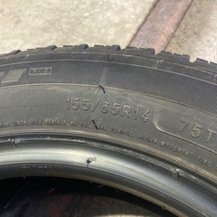 軽自動車に 冬タイヤ中古 ミシュラン 155/65R14 4本 格安の画像