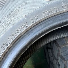 バリ山 2024年製 ヨコハマ ジオランダー A/T4 G018 33×10.50R15 4本セット ランクル プラド等にの画像